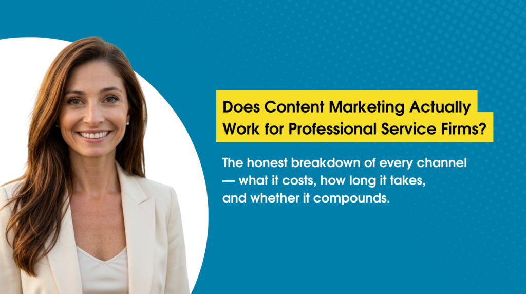 professional service firm content marketing guide